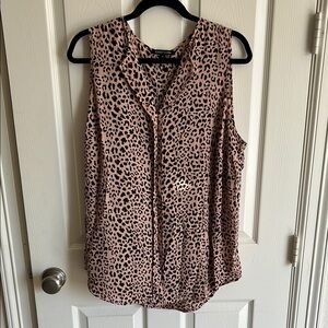 Hawthorne Leopard Print Sleeveless Top